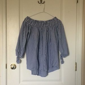 Off the shoulder blouse